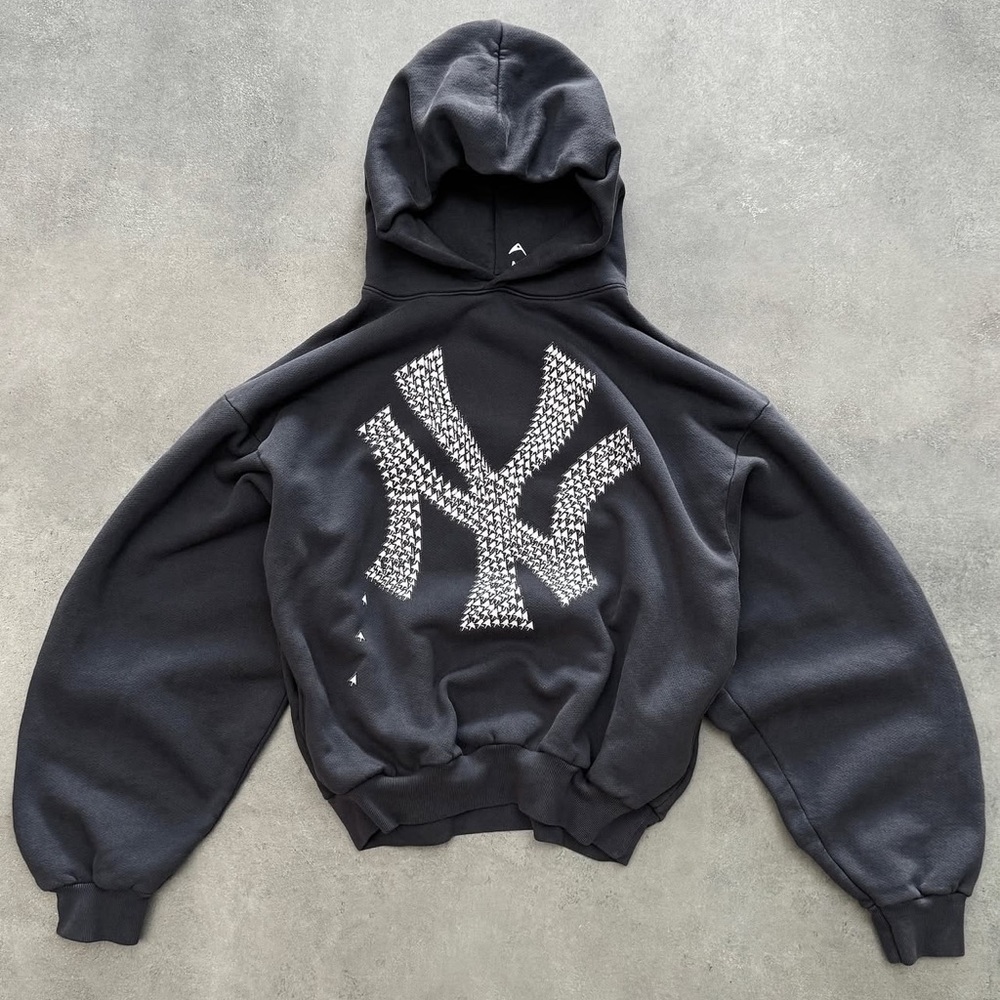 Black Hoodie with White Design